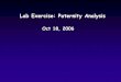 Lab Exercise: Paternity Analysis