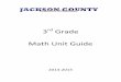 3 Grade Math Unit Guide