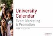 University Calendar & Event Marketing & Promotion