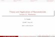Theory and Application of Nanomaterials