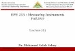 EPE 213 : Measuring Instruments - BU
