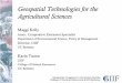 Geospatial Technologies for the Agricultural Sciences