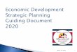 Economic Development Strategic Planning Guiding Document 2020
