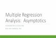 Multiple Regression Analysis: Asymptotics