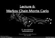 Lecture 6: Markov Chain Monte Carlo - NBI