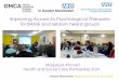 Improving Access to Psychological Therapies for BAME and 