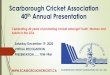 Scarborough Cricket Association 40th Annual Presentation