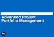 Advanced Project Portfolio Management