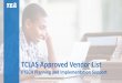 TCLAS Approved Vendor List (PTECH)