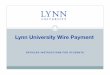 Lynn University Wire Payment