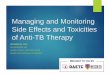 Managing and Monitoring Side Effects and Toxicities of 