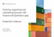 Servicing, supporting and maintaining Dynamics 365 Finance 