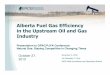 Alberta Fuel Gas Efficiency in the Upstream Oil and Gas 