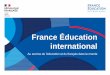 Présentation PowerPoint France Éducation international