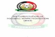 THE CONSTITUTION OF FOOTBALL KENYA FEDERATION (2017