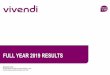 FULL YEAR 2019 RESULTS - Vivendi