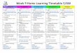 Week 9 Home Learning Timetable 5/6W