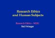Research Ethics and Human Subjects - UCLA CTSI
