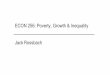 ECON 256: Poverty, Growth & Inequality