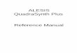 ALESIS QuadraSynth Plus Reference Manual