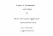 Scheme of Examination and Syllabus for Master of Computer 