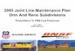 2005 Joint Line Maintenance Plan Orin And Reno Subdivisions