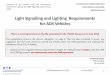 Light Signalling and Lighting Requirements for ADS Vehicles