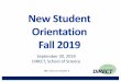New Student Orientation Fall2019 - sci.tohoku.ac.jp