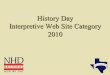 History Day Interpretive Web Site Category 2010