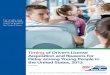 Timingof Driver's License Acquisition and Reasons for Delay among Young People in the United