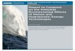 Report to Congress on the Potential Environmental Effects of Marine and Hydrokinetic Energy