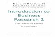 Introduction to Business Research 2 - Edinburgh Business School