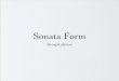 Sonata Form - SFCM Musicianship and Music Theory