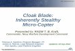 Cloak Blade: Inherently Stealthy Micro-Copter - Public Intelligence