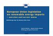 European Union legislation on renewable energy imports