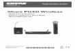 Shure PGXD Wireless User Guide - Shure Americas | Global Home