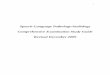 Speech-Language Pathology/Audiology Comprehensive Examination