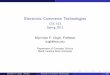 Electronic Commerce Technologies