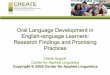 Oral Language Development in English-language Learners: Research