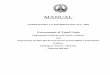Manual of the Department of Backward Classes Welfare and