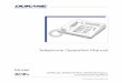 Telephone Operation Manual - Canfield Systems Inc