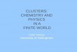 CLUSTERS: CHEMISTRY AND PHYSICS IN A FINITE WORLD
