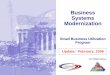 Business Systems Modernization Program Management Review
