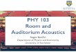phy103 room acoustics - University of Rochester