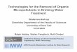 Technologies for the Removal of Organic Micropollutants in