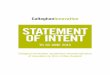 Statement of Intent - Callaghan Innovation