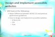 Design and Implement accessible websites - OGCIO