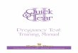 Pregnancy Test Training Manual - Quick and Clear Pregnancy Tests