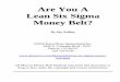 Are You A Lean Six Sigma Money Belt?