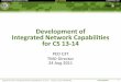 Development of Integrated Network Capabilities for CS 13-14 - AFCEA
